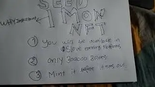 Seed Mon NFT Seed Mon NFT is very uprising project.$SEED #SEED #SEEDCombinator #seedapp #SEEDMON.