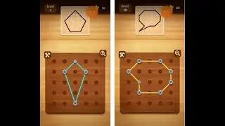 Line Puzzle String Art - Basic - Spruce - Level 1 To Level 10
