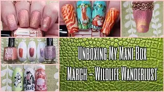 UNBOXING My Mani Box Wildlife Beautometry MoYou London Ard As Nails Nail Art Polish Stamping Plates