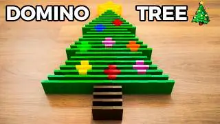 How to Build a Christmas Tree in Dominoes 🎄