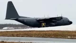 French Air and Space Force Lockheed C-130H Hercules Takeoff From St. John's (YYT/CYYT)