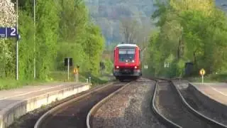 Neigetriebzug VT 611 in Wehr-Brennet (bei Öflingen)