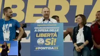 Il sindaco di Ventimiglia a Pontida: 