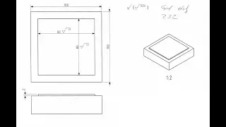 Aprender Heidenhain en español, Video 6, Fresado de isla 80 x 80 cordenadas  (CNC, Control numerico)