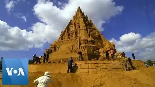 World&rsquo;s Tallest Sandcastle Built in Denmark