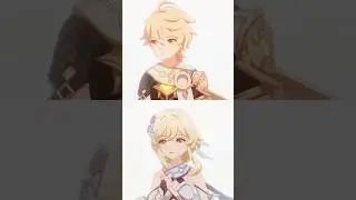 i almost cried in this reunion #genshinimpact #aether #lumine
