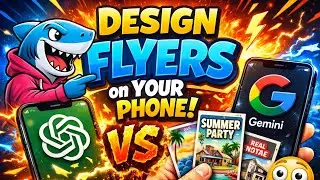 How to design quality flyers using CHATGPT + Gemini just with your Smartphone.