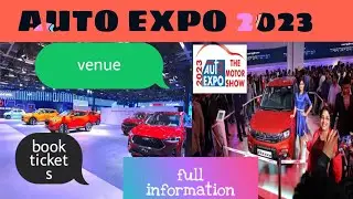 Auto expo 2023 | how to book tickets |timing | venue