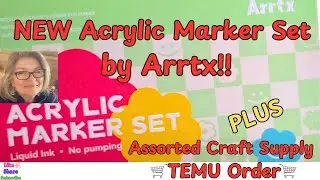 🎨NEW 36 Arrtx Acrylic Markers Review  😍 Do They Work on Resin? PLUS a TEMU Craft Haul 🛒