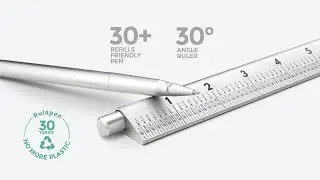 A Kickstarter Project We Love: Rulapen | 30   Ruler, 30+ Refills Friendly Pen & 30 Years Use