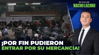 Plaza Izazaga 89: Caos en el primer d&iacute;a para sacar mercanc&iacute;a | Noticias con Nacho Lozano