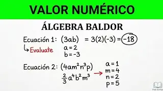 VALOR NUMÉRICO EJERCICIO 11 ÁLGEBRA BALDOR TODOS