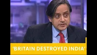 Shashi tharoor  Destroys British journalist on british empire .  Britain india vs england , debate