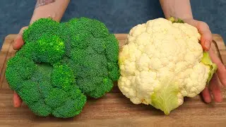 Еда для поднятия настроения: домашние супы из брокколи 🥦 с хрустящим стейком из цветной капусты