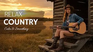 Slow Country Jazz Guitar | Soft Acoustic for Evening Relaxation 🎷🌅