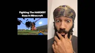Fighting the hardest boss in #minecraft 😱 #shorts #shortvideo #shortsfeed #viral #trending #gaming