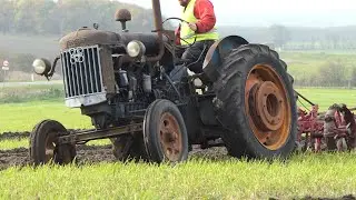 Fordson Major on duty in the field ploughing w/ 2-Furrow Plough | Danish Agriculture