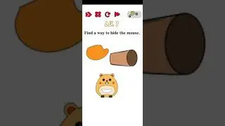 Brain love 2 level 1 Find way to hide the mouse walkthrough solution