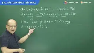 Bài toán tìm x