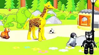 Black Spider-Man is searching for animals that escaped from the zoo ||