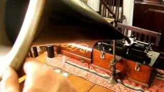 Laughing Water - Edison Concert Band 1903 -  Edison Home A Suitcase Style Phonograph - 1898