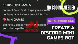 Creating a discord.js mini game bot with no coding | source code | no coding experience needed