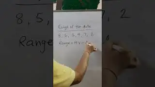 find the range of the data | Range कैसे निकाले #shorts #trending #ytshortsindia #maths #viral