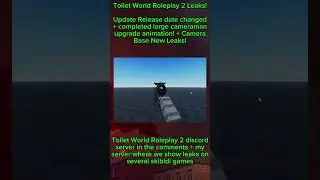 Toilet World Roleplay 2 Update Release Date Changed + More Leaks! | #shorts #toiletworldroleplay2