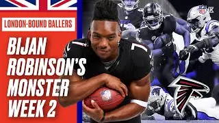 Bijan Robinson EXPLODES In Week 2 💥 | 172 Total Yards - Highlights | London Bound Ballers | NFL UK