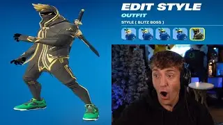 Ниндзя впервые отреагировал на свой новый облик Icon в Fortnite!