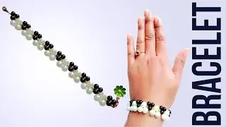 So Easy! DIY Crystal & Stone Beaded Bracelet | Cute Handmade Bracelet Making at Home