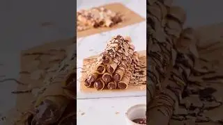 Cialde croccanti fatte in casa. #wafer #cialde #cioccolato
