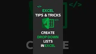 How to Create a Drop-Down List in Excel | Excel Tips & Tricks