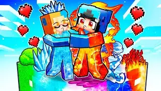 Omz & Crystal on One ELEMENTAL Block in Minecraft!