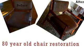 80 years old chair restoration
