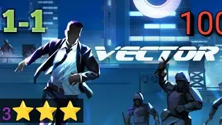 Vector Stage 1-1 Downtown &mdash; 100% PERFECT RUN ⭐⭐⭐ | All Bonus + All Tricks