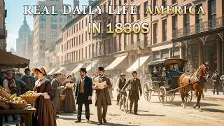 What Daily Life Was REALLY Like in 1830s New York | Boring History For Sleep