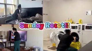 Sunday Reset!!!  Deep Cleaning and washing clothes.