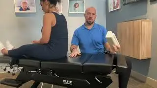 Cervical Orthotic instructional demonstration Milton Chiropractor NeuroStructural Correction