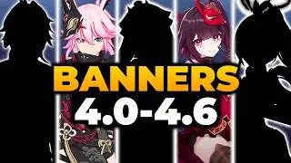 HSR 4.0 - 4.6 ALL UPDATED BANNERS ROADMAP + RERUNS | Honkai Star Rail Banner, HSR Banners, HSR