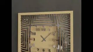 Modern 3D Effect Large Wall Clock for Living Room or Kitchen Decor - Elegant Housewarming Gift Idea