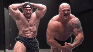 World’s Strongest Man Tries Posing with IFBB Antoine Vaillant