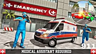Policeman Ambulance Driver Simulator#1 - Emergency Rescue Truck - Android GamePlay #22