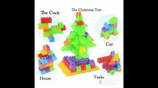 200 pc train blocks for kids #toy #blocks #activityforkids #learning #brain #skills #development
