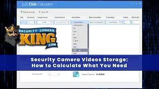 Security Camera Videos Storage - How to Calculate What You Need