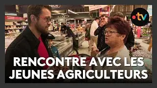 Les jeunes agriculteurs vont à la rencontre des consommateurs dans un centre commercial de Gironde