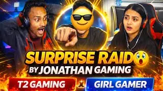 JONATHAN GAMING Surprise RAID 😳 | T2 Gaming x Girl Gamer Reaction @JONATHANGAMINGYT 