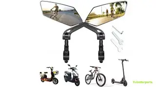 HD Wide Angle Bike Rearview Mirror | 360&deg; Adjustable | Ride Safer Every Day
