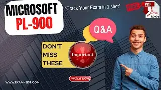 Важные вопросы экзамена PL-900 | Основы Microsoft Power Platform | Подготовка к экзамену | 100% сдача | PDF
