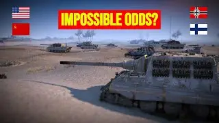 100 Tanks vs Massive U.S. & Soviet Fortress | Gates of Hell WWII Simulation